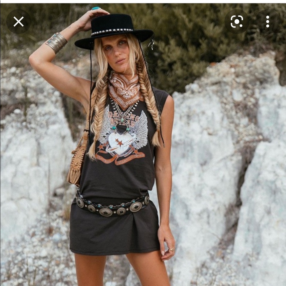 Spell Designs Dancing Outlaw sleeveless mini dress or long tunic.